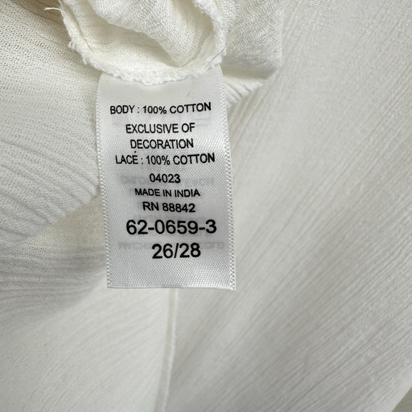 Swim 365 Cover Up Kimono Cardigan Duster Plus Size 26 28 Crochet Beach Resort - Picture 12 of 14